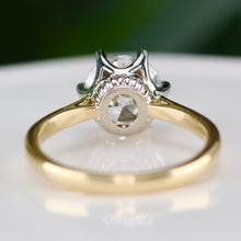 Load image into Gallery viewer, The Beatrice - 2.51ct lab grown OEC diamond ring in 18k yellow &amp; white gold