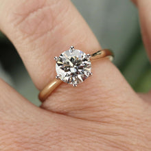Load image into Gallery viewer, MANOR ROYAL:  The Beatrice - 1.85ct lab grown diamond ring in 14k yellow &amp; white gold