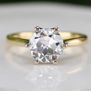 The Beatrice - 2.51ct lab grown OEC diamond ring in 18k yellow & white gold
