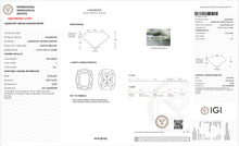 Load image into Gallery viewer, SPECIAL!  7.03ct cushion cut lab grown diamond ring in 14k white gold