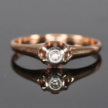 Load image into Gallery viewer, Victorian antique diamond ring in rose gold from Manor Jewels