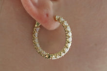 Load image into Gallery viewer, SPECIAL PRICE!  Lab Grown 5.67ctw diamond hoops in 14k yellow gold