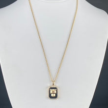 Load image into Gallery viewer, RESERVED: PAYMENT 5 OF 10: Onyx and diamond Panther necklace by Effy in 14k yellow gold