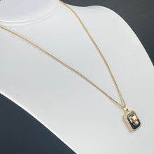 Load image into Gallery viewer, RESERVED: PAYMENT 5 OF 10: Onyx and diamond Panther necklace by Effy in 14k yellow gold