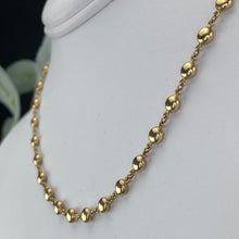 Load image into Gallery viewer, Beaded station necklace in 14k yellow gold