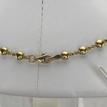 Load image into Gallery viewer, Beaded station necklace in 14k yellow gold