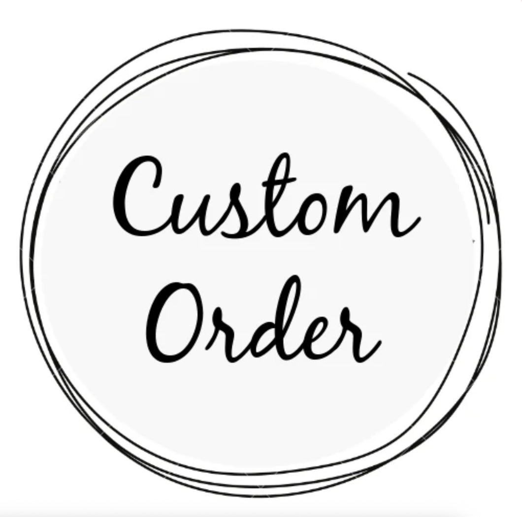 CUSTOM ORDER DEPOSIT: Custom built earrings and necklaces in 14k yellow gold