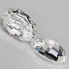 Load image into Gallery viewer, 2.05ctw matched pair of loose oval step cut lab grown diamonds E/VS1