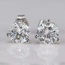 Load image into Gallery viewer, SPECIAL! Lab grown 1ctw F-G/SI+ Diamond studs in your choice of setting and gold