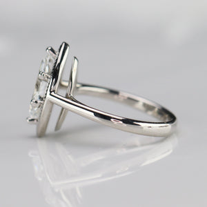 50% OFF!  MANOR ROYAL: The Zara - 1.59ct Marquise lab grown diamond ring D/VS1 with IGI report