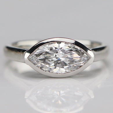 The Pippa - 1.67ct D/VVS2 Marquise lab grown diamond ring
