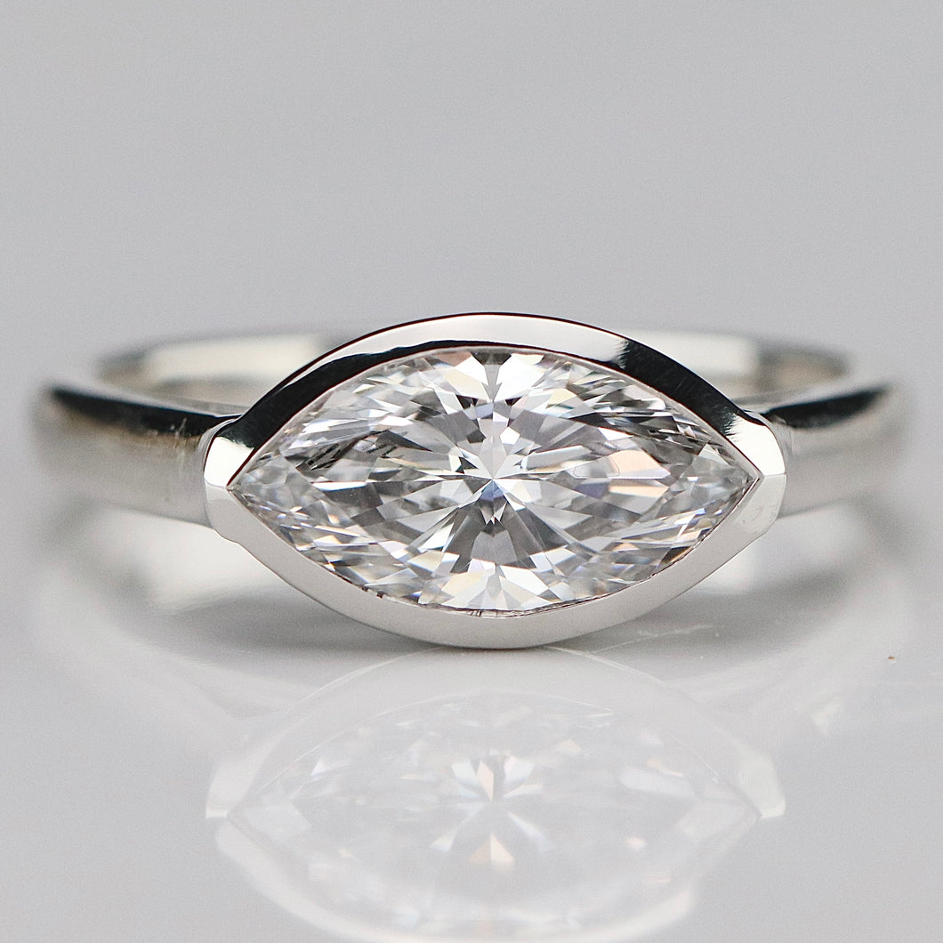 The Pippa - 1.67ct D/VVS2 Marquise lab grown diamond ring