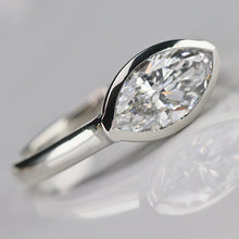 Load image into Gallery viewer, The Pippa - 1.67ct D/VVS2 Marquise lab grown diamond ring