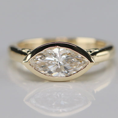 The Persephone - 1.60ct E/VVS2 Marquise lab grown diamond ring