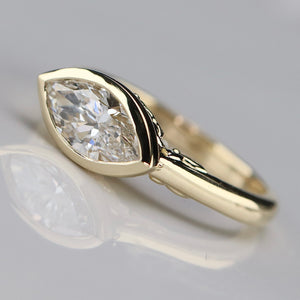 The Persephone - 1.60ct E/VVS2 Marquise lab grown diamond ring