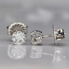 Load image into Gallery viewer, MANOR ROYAL: Lab grown 1.38ctw F/VS Diamond studs in 14k white gold