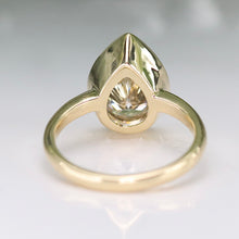Load image into Gallery viewer, The Phillipa - 2.85ct Pear shaped lab grown diamond solitaire ring in 14k yellow gold