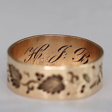 Load image into Gallery viewer, Victorian leaf band in rose gold