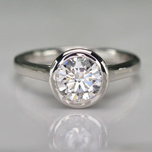 Load image into Gallery viewer, The Eliza - 1.45ct lab grown diamond solitaire ring in 14k white gold
