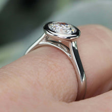 Load image into Gallery viewer, The Eliza - 1.45ct lab grown diamond solitaire ring in 14k white gold