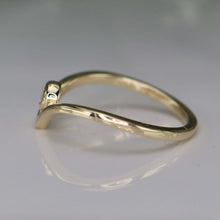 Load image into Gallery viewer, Lab grown diamond chevron in 14k yellow gold