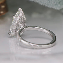 Load image into Gallery viewer, 4.79ct pear cut loose lab grown diamond in 14k white gold
