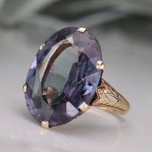 Load image into Gallery viewer, Vintage color change ring in 14k yellow gold