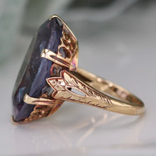 Load image into Gallery viewer, Vintage color change ring in 14k yellow gold