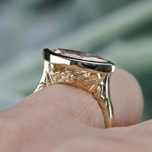 Load image into Gallery viewer, The Persephone - 3.24ct Marquise cut lab grown diamond ring E VVS2 in 14k yellow