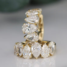 Load image into Gallery viewer, Lab grown 2.62ctw E-F/VVS diamond Huggies in 14k yellow gold