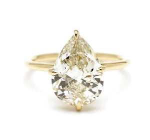 CUSTOM ORDER: 50% BALANCE: 5.41ct pear cut loose lab grown diamond F VS1 with IGI report