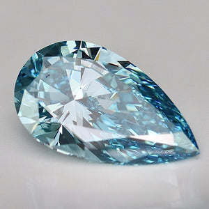 4.07ct pear shape loose lab grown diamond FVB/VS1 with IGI report