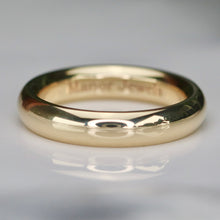 Load image into Gallery viewer, Heavy comfort fit 4mm band in your choice of 14k gold