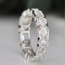 Load image into Gallery viewer, Lab grown 4ctw diamond eternity band ring in 14k white gold