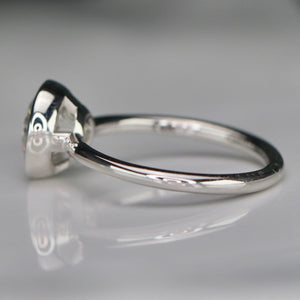 2.10ct E/VVS2 Ideal cut lab grown diamond ring in 14k white gold