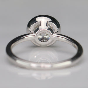 2.10ct E/VVS2 Ideal cut lab grown diamond ring in 14k white gold