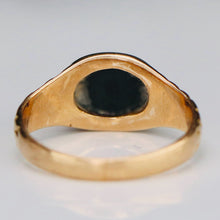 Load image into Gallery viewer, Estate Victorian Antique bloodstone pinky ring in yellow gold