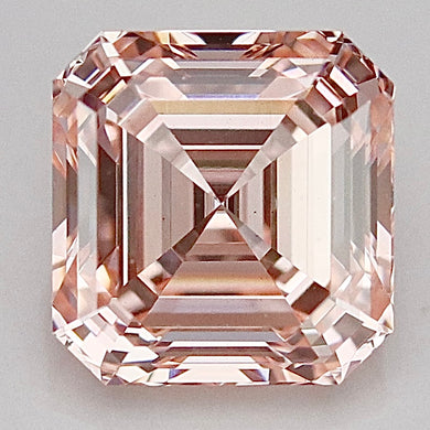 1.88ct asscher cut loose lab grown diamond Fancy Intense Pink/VS1