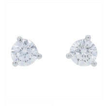 Load image into Gallery viewer, SPECIAL!  Lab grown dainty .25ctw Diamond studs in 14k white gold