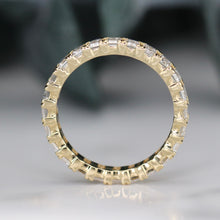 Load image into Gallery viewer, Lab grown 3ctw diamond eternity band ring in 14k yellow gold