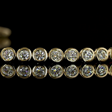 Load image into Gallery viewer, RESERVED - PAYMENT 2 OF 2: Approx 4ctw Lab Grown Diamond bracelet in 14k yellow gold