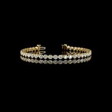 Load image into Gallery viewer, RESERVED - PAYMENT 2 OF 2: Approx 4ctw Lab Grown Diamond bracelet in 14k yellow gold