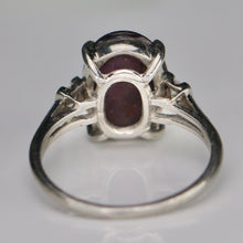 Load image into Gallery viewer, Vintage Estate Star ruby and diamond ring in platinum