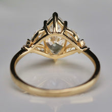 Load image into Gallery viewer, Lab grown 2ctw diamond marquise ring in 14k yellow gold