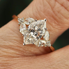 Load image into Gallery viewer, Lab grown 2ctw diamond marquise ring in 14k yellow gold