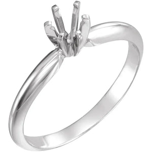 SPECIAL ORDER:  Diamond band and solitaire setting for diamond in 14k white gold