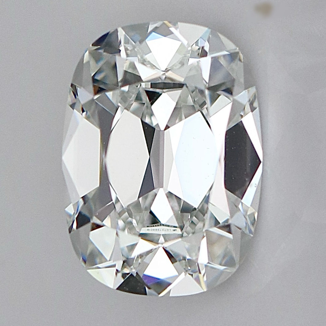3.81ct antique cushion cut loose lab grown diamond E/VS1 with IGI report