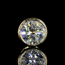 Load image into Gallery viewer, Lab grown 1.50ctw E-F/VS martini bezel set Diamond studs in 14k yellow gold