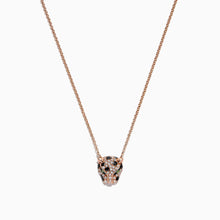 Load image into Gallery viewer, SPECIAL!  EFFY mini panther necklace with diamonds in 14k rose gold
