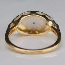 Load image into Gallery viewer, Estate vintage princess style diamond ring in yellow and white gold